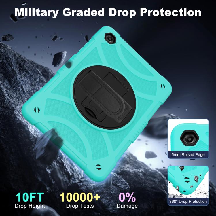 Custodia ibrida in silicone per tablet King PC con supporto, cinturino da polso e tracolla., For Samsung Galaxy Tab A11+ / A9+, For Samsung Galaxy Tab A11 / A9