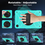 Custodia ibrida in silicone per tablet King PC con supporto, cinturino da polso e tracolla., For Samsung Galaxy Tab A11+ / A9+, For Samsung Galaxy Tab A11 / A9