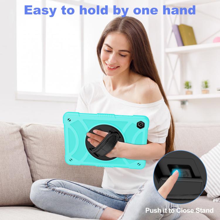 Custodia ibrida in silicone per tablet King PC con supporto, cinturino da polso e tracolla., For Samsung Galaxy Tab A11+ / A9+, For Samsung Galaxy Tab A11 / A9