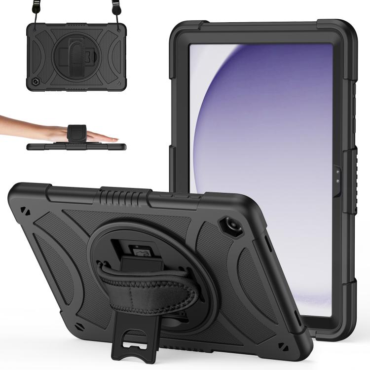 Custodia ibrida in silicone per tablet King PC con supporto, cinturino da polso e tracolla., For Samsung Galaxy Tab A11+ / A9+, For Samsung Galaxy Tab A11 / A9