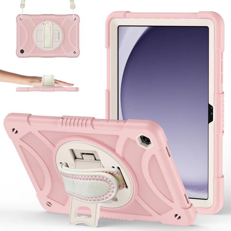 Custodia ibrida in silicone per tablet King PC con supporto, cinturino da polso e tracolla., For Samsung Galaxy Tab A11+ / A9+, For Samsung Galaxy Tab A11 / A9