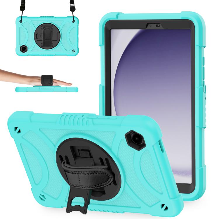 Custodia ibrida in silicone per tablet King PC con supporto, cinturino da polso e tracolla., For Samsung Galaxy Tab A11+ / A9+, For Samsung Galaxy Tab A11 / A9