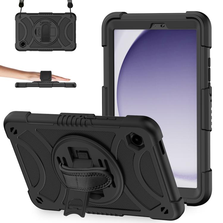 Custodia ibrida in silicone per tablet King PC con supporto, cinturino da polso e tracolla., For Samsung Galaxy Tab A11+ / A9+, For Samsung Galaxy Tab A11 / A9
