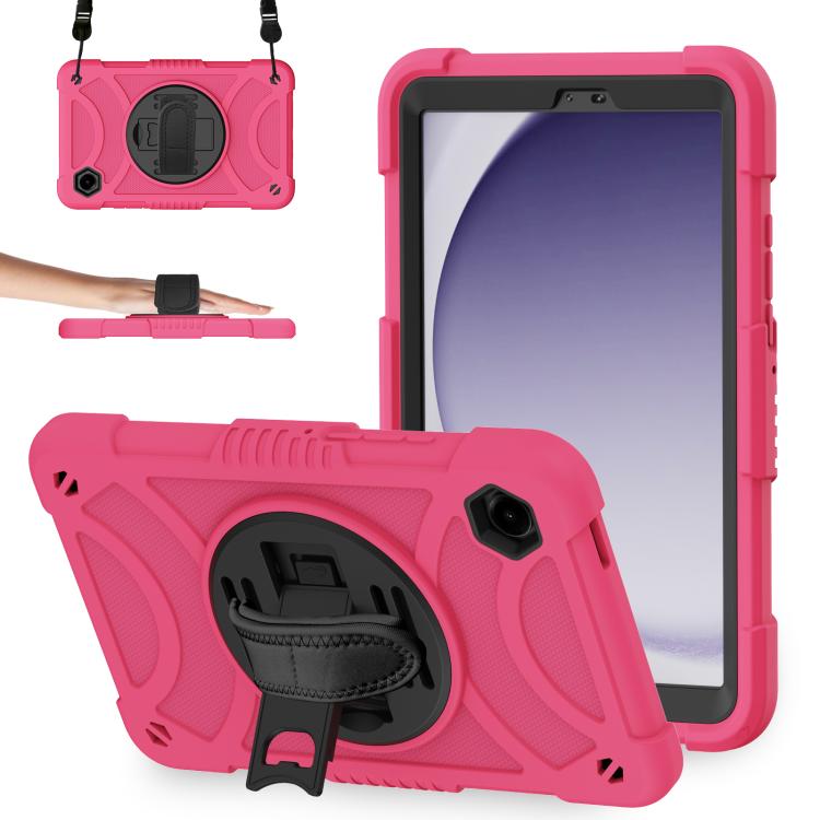 Custodia ibrida in silicone per tablet King PC con supporto, cinturino da polso e tracolla., For Samsung Galaxy Tab A11+ / A9+, For Samsung Galaxy Tab A11 / A9