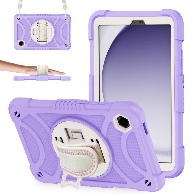 Custodia ibrida in silicone per tablet King PC con supporto, cinturino da polso e tracolla., For Samsung Galaxy Tab A11+ / A9+, For Samsung Galaxy Tab A11 / A9