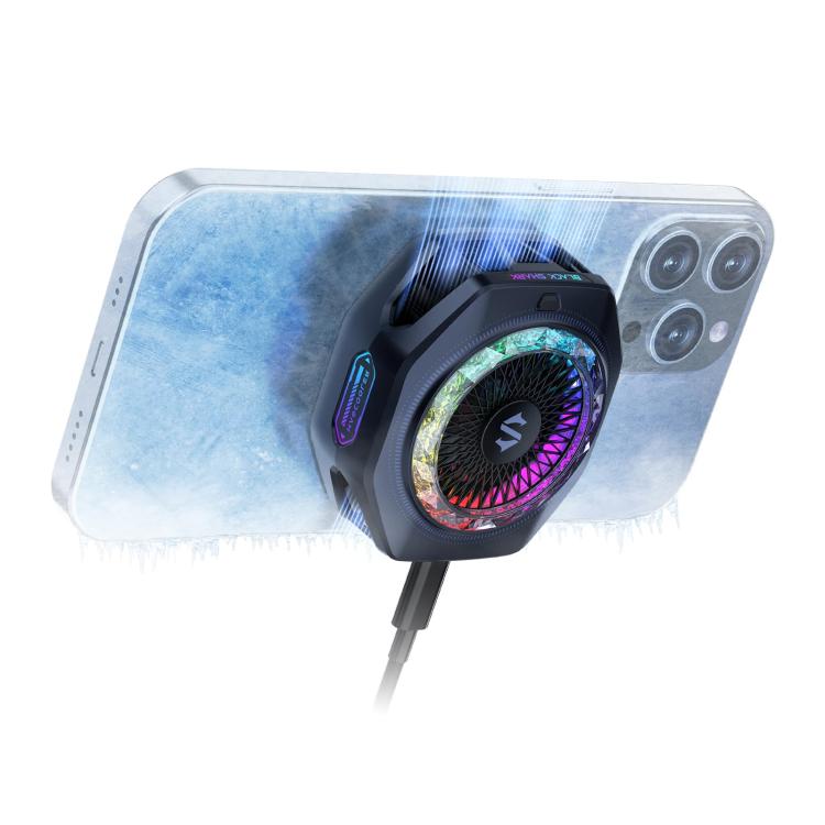 Black Shark Mag-Cooler 5 Pro, dissipatore di calore magnetico a semiconduttore con clip posteriore per cellulari., Mag-Cooler 5 Pro