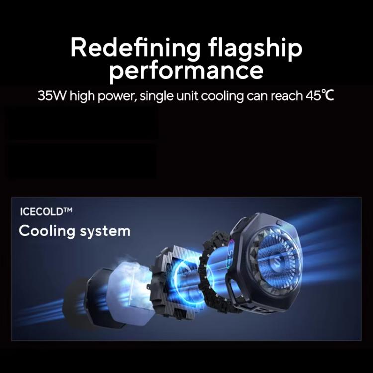 Black Shark Mag-Cooler 5 Pro, dissipatore di calore magnetico a semiconduttore con clip posteriore per cellulari., Mag-Cooler 5 Pro