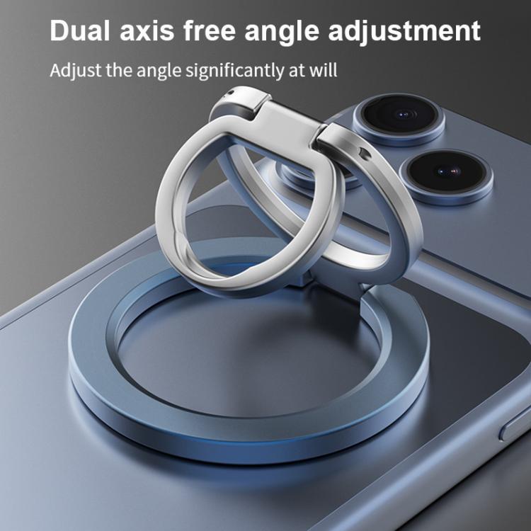 Supporto magnetico per telefono con fibbia ad anello girevole a 360 gradi e funzionalità multifunzione., Magnetic 21st Generation Phone Holder