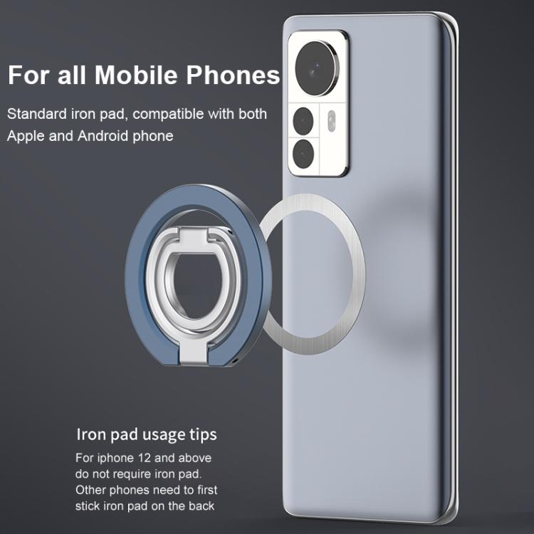 Supporto magnetico per telefono con fibbia ad anello girevole a 360 gradi e funzionalità multifunzione., Magnetic 21st Generation Phone Holder