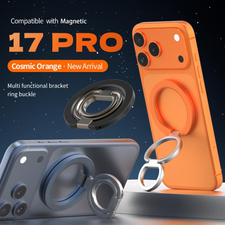 Supporto magnetico per telefono con fibbia ad anello girevole a 360 gradi e funzionalità multifunzione., Magnetic 21st Generation Phone Holder
