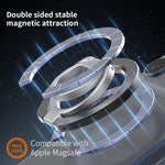 Supporto magnetico per telefono con fibbia ad anello girevole a 360 gradi e funzionalità multifunzione., Magnetic 21st Generation Phone Holder