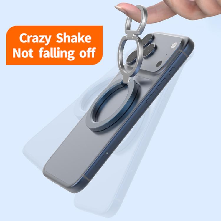 Supporto magnetico per telefono con fibbia ad anello girevole a 360 gradi e funzionalità multifunzione., Magnetic 21st Generation Phone Holder