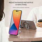Supporto magnetico per telefono con fibbia ad anello girevole a 360 gradi e funzionalità multifunzione., Magnetic 21st Generation Phone Holder