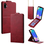 Cover a libro verticale in similpelle vegana tinta unita con tracolla, For Samsung Galaxy M16 5G, For Samsung Galaxy F06 5G, For Samsung Galaxy M35, For Samsung Galaxy Xcover7 Pro, For Samsung Galaxy M55, For Samsung Galaxy M15 5G