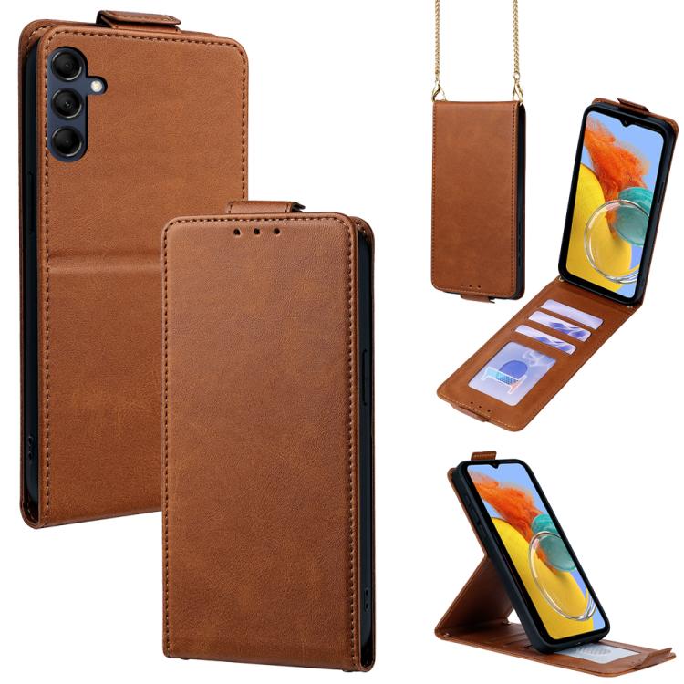 Cover a libro verticale in similpelle vegana tinta unita con tracolla, For Samsung Galaxy Xcover7, For Samsung Galaxy M34 5G, For Samsung Galaxy M54, For Samsung Galaxy M14 5G, For Samsung Galaxy Xcover6 Pro, For Samsung Galaxy M53