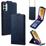 Cover a libro verticale in similpelle vegana tinta unita con tracolla, For Samsung Galaxy M16 5G, For Samsung Galaxy F06 5G, For Samsung Galaxy M35, For Samsung Galaxy Xcover7 Pro, For Samsung Galaxy M55, For Samsung Galaxy M15 5G