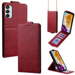 Cover a libro verticale in similpelle vegana tinta unita con tracolla, For Samsung Galaxy M16 5G, For Samsung Galaxy F06 5G, For Samsung Galaxy M35, For Samsung Galaxy Xcover7 Pro, For Samsung Galaxy M55, For Samsung Galaxy M15 5G