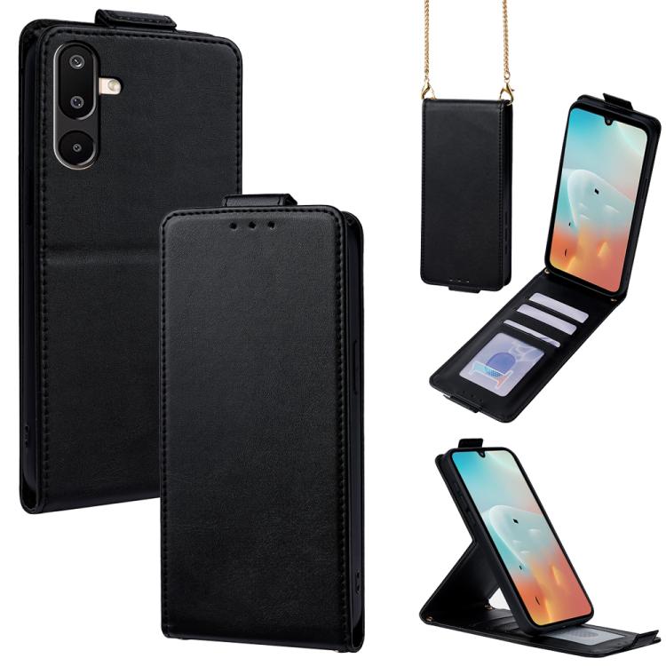Cover a libro verticale in similpelle vegana tinta unita con tracolla, For Samsung Galaxy M16 5G, For Samsung Galaxy F06 5G, For Samsung Galaxy M35, For Samsung Galaxy Xcover7 Pro, For Samsung Galaxy M55, For Samsung Galaxy M15 5G