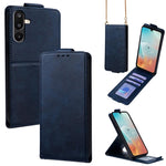 Cover a libro verticale in similpelle vegana tinta unita con tracolla, For Samsung Galaxy M16 5G, For Samsung Galaxy F06 5G, For Samsung Galaxy M35, For Samsung Galaxy Xcover7 Pro, For Samsung Galaxy M55, For Samsung Galaxy M15 5G