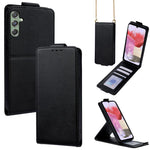 Cover a libro verticale in similpelle vegana tinta unita con tracolla, For Samsung Galaxy Xcover7, For Samsung Galaxy M34 5G, For Samsung Galaxy M54, For Samsung Galaxy M14 5G, For Samsung Galaxy Xcover6 Pro, For Samsung Galaxy M53