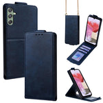 Cover a libro verticale in similpelle vegana tinta unita con tracolla, For Samsung Galaxy Xcover7, For Samsung Galaxy M34 5G, For Samsung Galaxy M54, For Samsung Galaxy M14 5G, For Samsung Galaxy Xcover6 Pro, For Samsung Galaxy M53