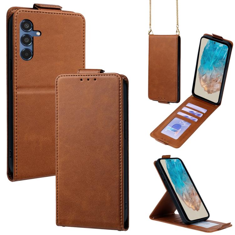Cover a libro verticale in similpelle vegana tinta unita con tracolla, For Samsung Galaxy M16 5G, For Samsung Galaxy F06 5G, For Samsung Galaxy M35, For Samsung Galaxy Xcover7 Pro, For Samsung Galaxy M55, For Samsung Galaxy M15 5G