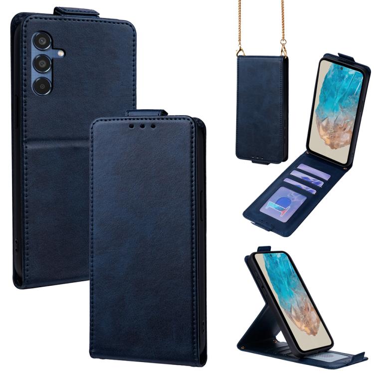 Cover a libro verticale in similpelle vegana tinta unita con tracolla, For Samsung Galaxy M16 5G, For Samsung Galaxy F06 5G, For Samsung Galaxy M35, For Samsung Galaxy Xcover7 Pro, For Samsung Galaxy M55, For Samsung Galaxy M15 5G