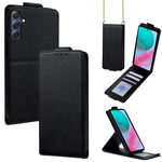 Cover a libro verticale in similpelle vegana tinta unita con tracolla, For Samsung Galaxy Xcover7, For Samsung Galaxy M34 5G, For Samsung Galaxy M54, For Samsung Galaxy M14 5G, For Samsung Galaxy Xcover6 Pro, For Samsung Galaxy M53