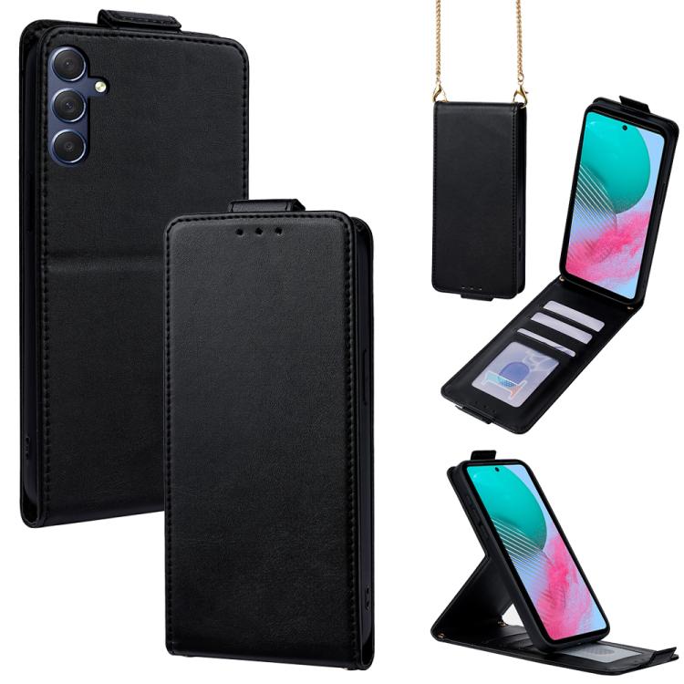 Cover a libro verticale in similpelle vegana tinta unita con tracolla, For Samsung Galaxy Xcover7, For Samsung Galaxy M34 5G, For Samsung Galaxy M54, For Samsung Galaxy M14 5G, For Samsung Galaxy Xcover6 Pro, For Samsung Galaxy M53