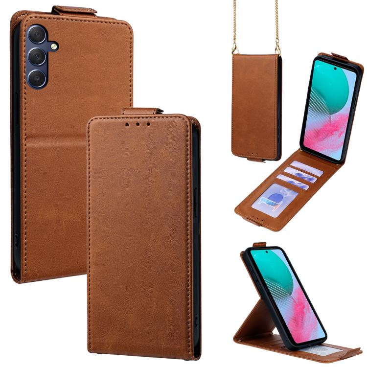 Cover a libro verticale in similpelle vegana tinta unita con tracolla, For Samsung Galaxy Xcover7, For Samsung Galaxy M34 5G, For Samsung Galaxy M54, For Samsung Galaxy M14 5G, For Samsung Galaxy Xcover6 Pro, For Samsung Galaxy M53
