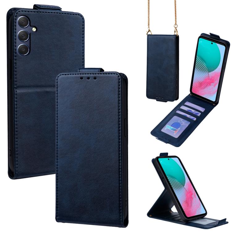Cover a libro verticale in similpelle vegana tinta unita con tracolla, For Samsung Galaxy Xcover7, For Samsung Galaxy M34 5G, For Samsung Galaxy M54, For Samsung Galaxy M14 5G, For Samsung Galaxy Xcover6 Pro, For Samsung Galaxy M53