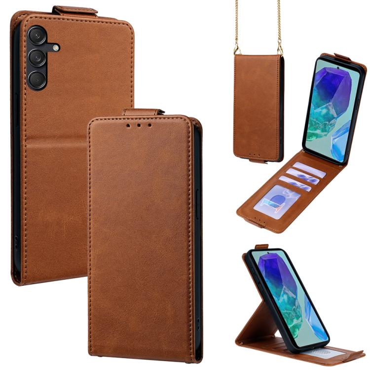 Cover a libro verticale in similpelle vegana tinta unita con tracolla, For Samsung Galaxy M16 5G, For Samsung Galaxy F06 5G, For Samsung Galaxy M35, For Samsung Galaxy Xcover7 Pro, For Samsung Galaxy M55, For Samsung Galaxy M15 5G