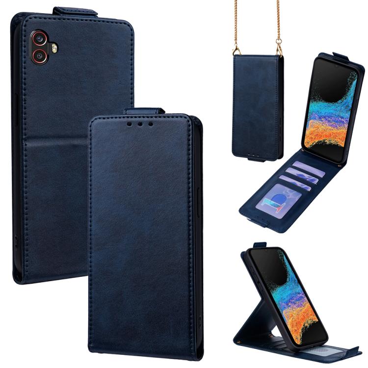 Cover a libro verticale in similpelle vegana tinta unita con tracolla, For Samsung Galaxy Xcover7, For Samsung Galaxy M34 5G, For Samsung Galaxy M54, For Samsung Galaxy M14 5G, For Samsung Galaxy Xcover6 Pro, For Samsung Galaxy M53