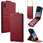 Cover a libro verticale in similpelle vegana tinta unita con tracolla, For Samsung Galaxy Xcover7, For Samsung Galaxy M34 5G, For Samsung Galaxy M54, For Samsung Galaxy M14 5G, For Samsung Galaxy Xcover6 Pro, For Samsung Galaxy M53