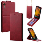 Cover a libro verticale in similpelle vegana tinta unita con tracolla, For Samsung Galaxy Xcover7, For Samsung Galaxy M34 5G, For Samsung Galaxy M54, For Samsung Galaxy M14 5G, For Samsung Galaxy Xcover6 Pro, For Samsung Galaxy M53