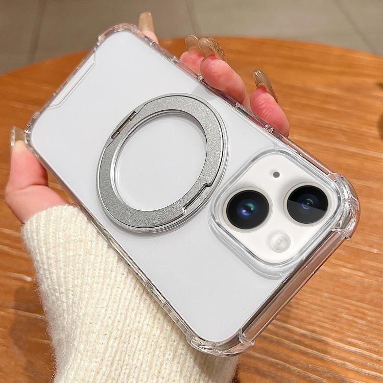 Custodia magnetica antiurto per telefono con supporto girevole a 360 gradi e sistema di fissaggio a quattro angoli., For iPhone 17 Pro Max, For iPhone 17 Pro, For iPhone 17, For iPhone Air, For iPhone 16 Pro Max, For iPhone 16 Pro, For iPhone 16 Plus  ...