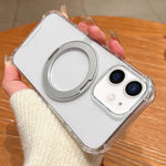 Custodia magnetica antiurto per telefono con supporto girevole a 360 gradi e sistema di fissaggio a quattro angoli., For iPhone 17 Pro Max, For iPhone 17 Pro, For iPhone 17, For iPhone Air, For iPhone 16 Pro Max, For iPhone 16 Pro, For iPhone 16 Plus  ...