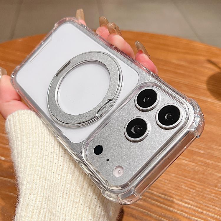 Custodia magnetica antiurto per telefono con supporto girevole a 360 gradi e sistema di fissaggio a quattro angoli., For iPhone 17 Pro Max, For iPhone 17 Pro, For iPhone 17, For iPhone Air, For iPhone 16 Pro Max, For iPhone 16 Pro, For iPhone 16 Plus  ...