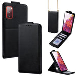 Cover a libro verticale in similpelle vegana tinta unita con tracolla, For Samsung Galaxy S23 FE 5G, For Samsung Galaxy S23 Ultra 5G, For Samsung Galaxy S23+ 5G, For Samsung Galaxy S23 5G, For Samsung Galaxy S20 FE 5G