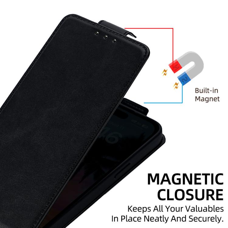 Cover a libro verticale in similpelle vegana tinta unita con tracolla, For Galaxy S26+ 5G, For Galaxy S26 Ultra 5G, For Galaxy S26 5G, For Samsung Galaxy S25 FE 5G, For Samsung Galaxy S25 Edge 5G, For Samsung Galaxy S25 5G