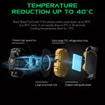 Black Shark Fun-Cooler 4 Pro, dissipatore di calore professionale per semiconduttori con clip posteriore per telefono., Fun-Cooler 4 Pro
