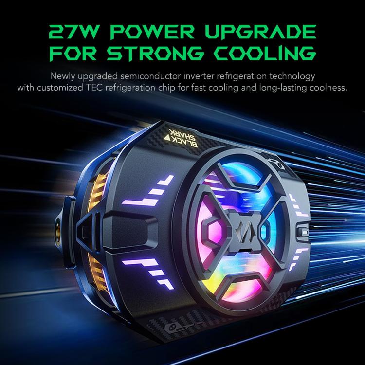 Black Shark Fun-Cooler 4 Pro, dissipatore di calore professionale per semiconduttori con clip posteriore per telefono., Fun-Cooler 4 Pro