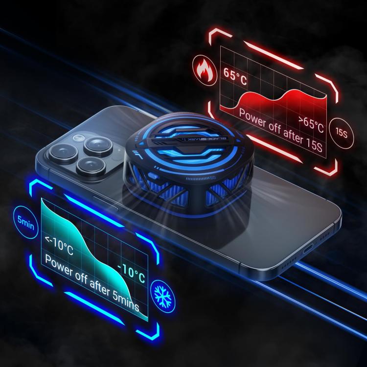 Black Shark Mag-Cooler 3 Pro 20W Dissipatore di calore magnetico a semiconduttore con clip posteriore per telefono, Mag-Cooler 3 Pro