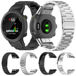 Cinturino per orologio xDfind Three Beads in acciaio inossidabile, For Garmin Forerunner 45 / 45S / Swim 2, For Garmin Forerunner 35 / 30