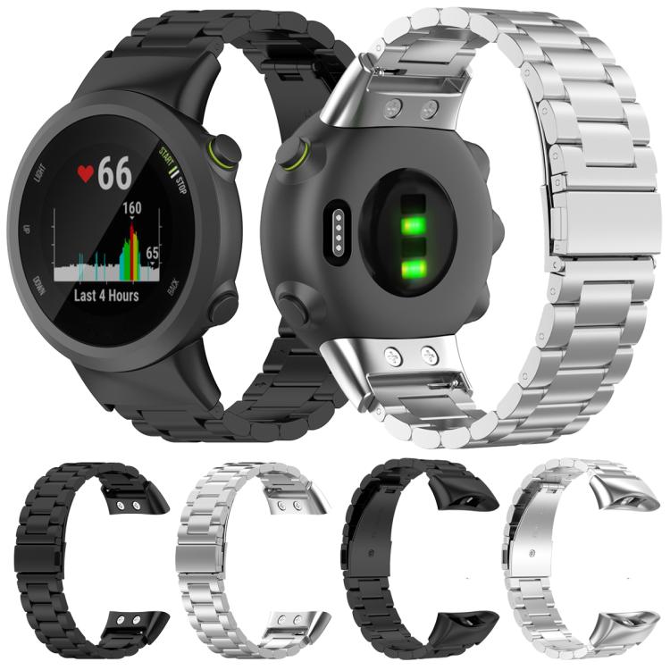Cinturino per orologio xDfind Three Beads in acciaio inossidabile, For Garmin Forerunner 45 / 45S / Swim 2, For Garmin Forerunner 35 / 30