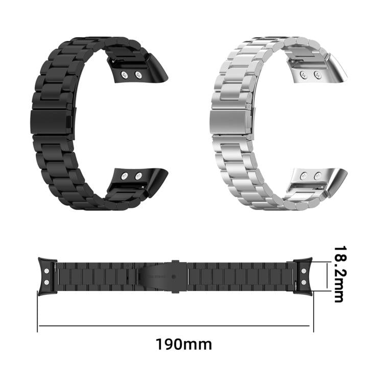 Cinturino per orologio xDfind Three Beads in acciaio inossidabile, For Garmin Forerunner 45 / 45S / Swim 2, For Garmin Forerunner 35 / 30