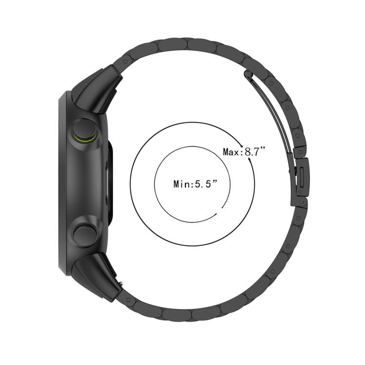 Cinturino per orologio xDfind Three Beads in acciaio inossidabile, For Garmin Forerunner 45 / 45S / Swim 2, For Garmin Forerunner 35 / 30