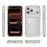 Custodia per telefono XDcase in TPU trasparente con slot per carte e foro di precisione., For iPhone 17 Pro Max, For iPhone 17 Pro, For iPhone 17, For iPhone Air