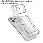 Custodia per telefono XDcase in TPU trasparente con slot per carte e foro di precisione., For iPhone 17 Pro Max, For iPhone 17 Pro, For iPhone 17, For iPhone Air