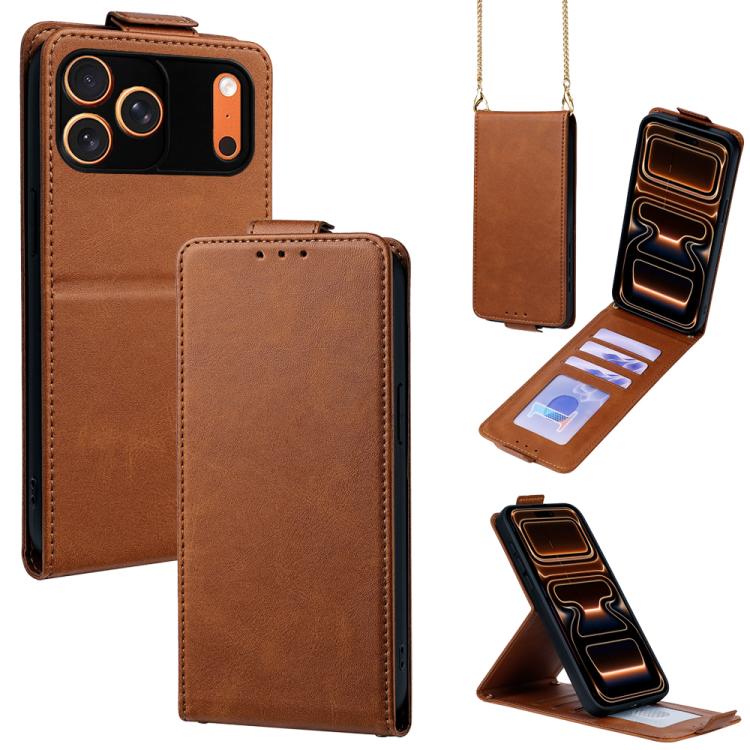 Cover a libro verticale in similpelle vegana tinta unita con tracolla, For iPhone 17e / 16e, For iPhone 17 Pro Max, For iPhone 17 Pro, For iPhone 17, For iPhone Air, For iPhone 16 Pro Max